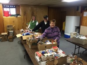 Christmas food boxes for veterans families in need
